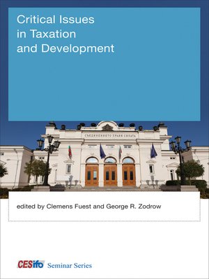 cover image of Critical Issues in Taxation and Development